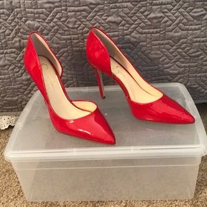 Red Jessica Simpson heels size 8